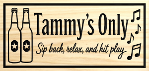 Tammys Only sign